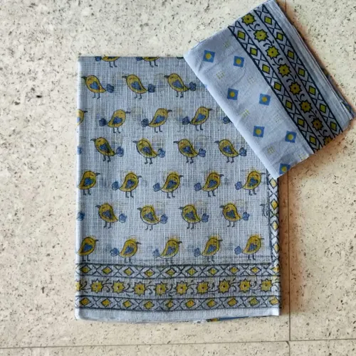 Lightweight Bagru Print Kota Saree